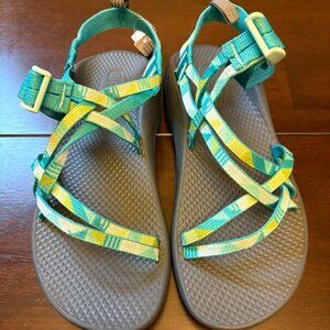 Chaco Sandal Youth 6Y Green ZX1 Ecotread Strappy Open Toe Casual Comfort J180028